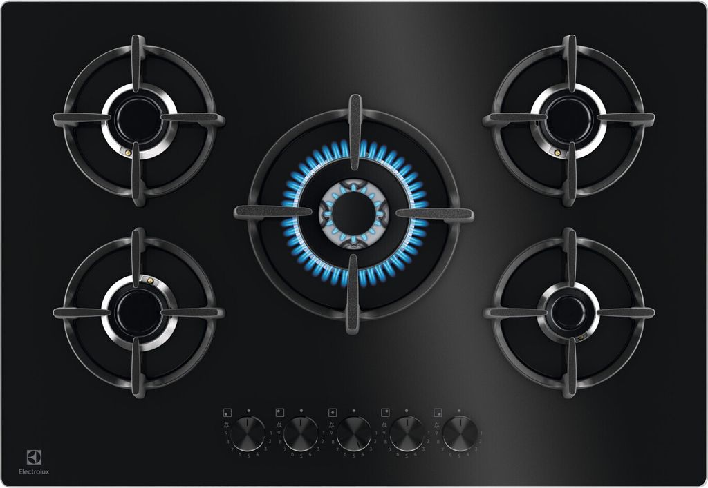 Electrolux EGG75372K Gaskochfeld, flache Oberfläche, 5 Produktbild 1
