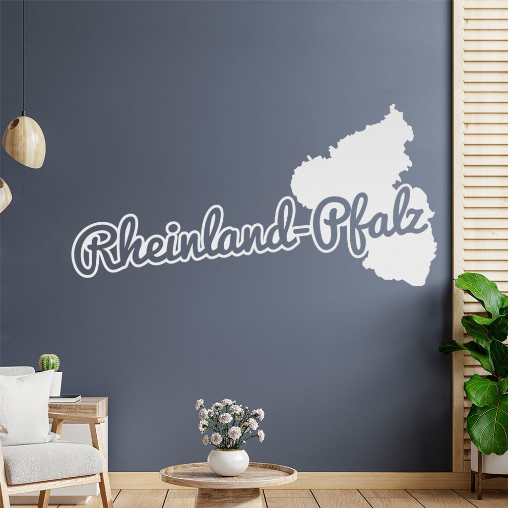 Rheinland-Pfälzer Herkunft Wandtattoo Wandaufkleber Wall Sticker - Dekoration, Küche, Wohnzimmer, Schlafzimmer, Badezimmer