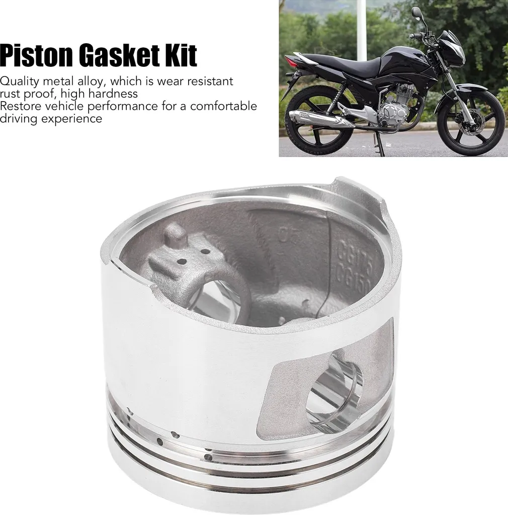Set Fasce Elastiche 62mm Lega Metallica Ricambi Moto CG150 175cc - 3