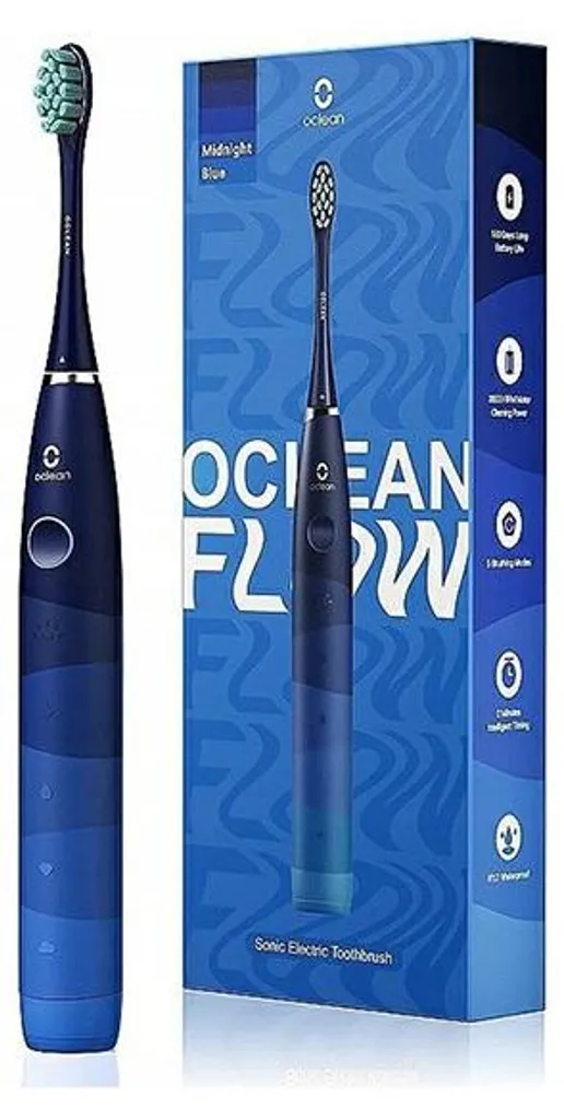 Oclean Flow brosse à dents électrique sonique - Bleu - 5 modes
