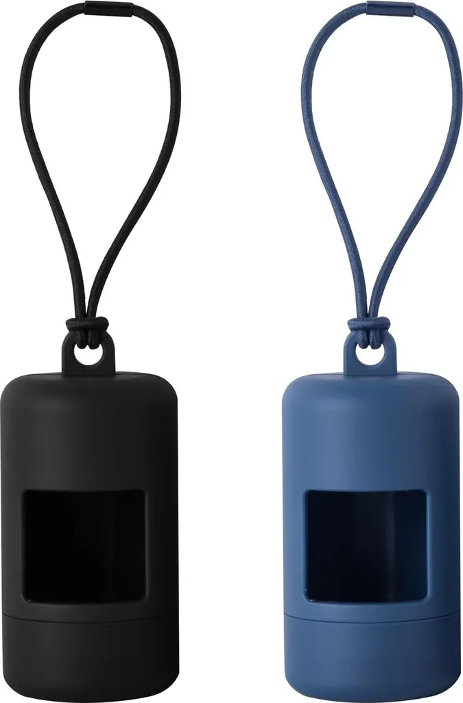Porte-sacs à déjections pour laisse de chien - lot de 2 accessoires