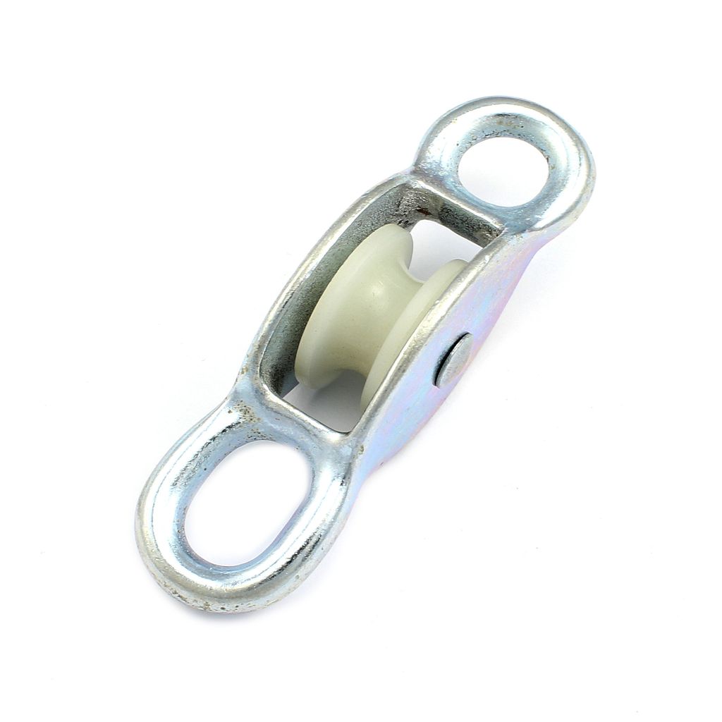Blockseilrolle 30mm f. Seil 8mm Seilrolle Umlenkrolle Rolle Produktbild 