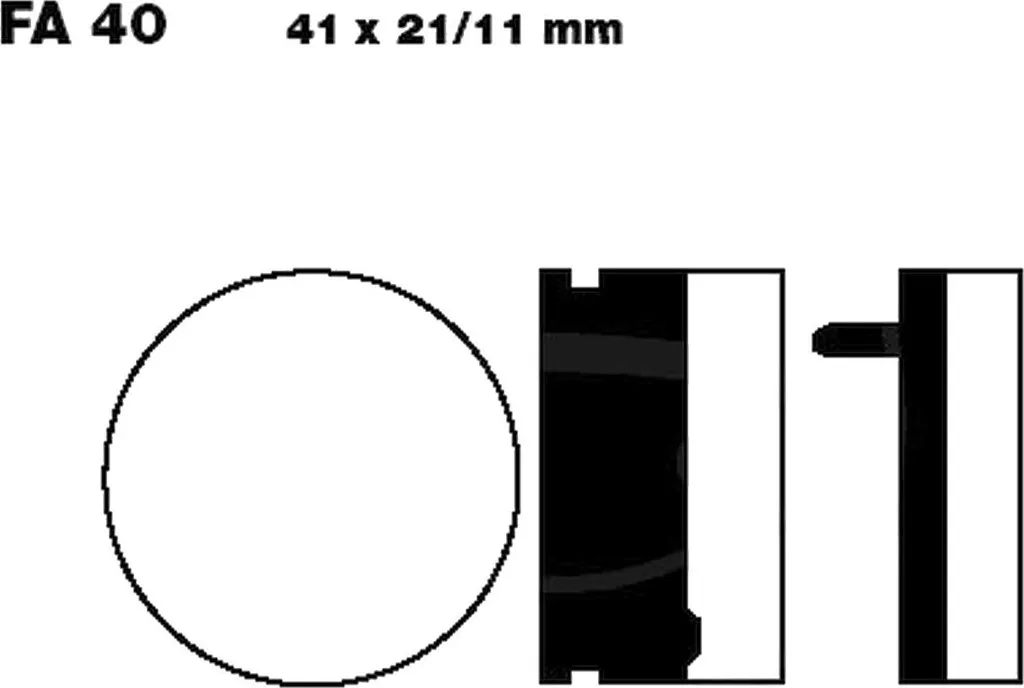 Plaquettes de frein EBC avant Honda CB 125 T Twin (1978-1979) - Neuf
