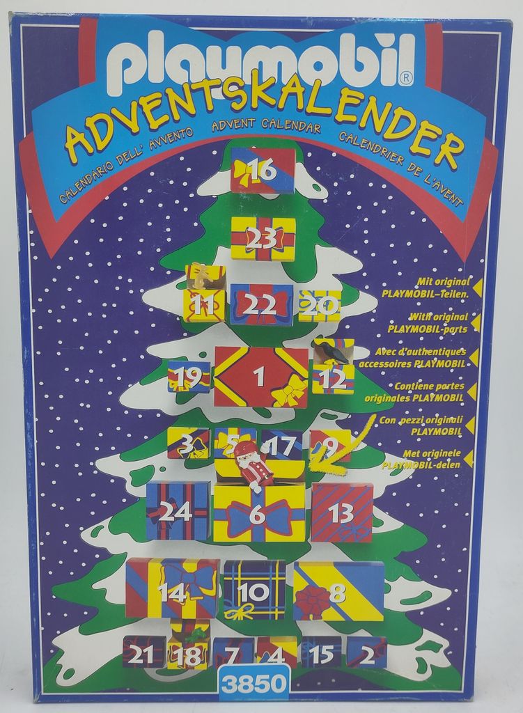 PLAYMOBIL 3850 Adventskalender Weihnachtsmann mit Waldtieren aus dem Jahr 1997