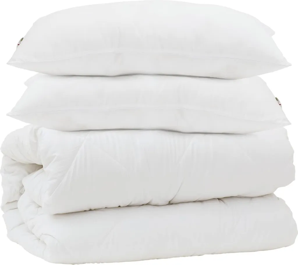 Duvet vidaXL Microfibra Bianca 3 Pezzi - Arredamento Letto Moderno