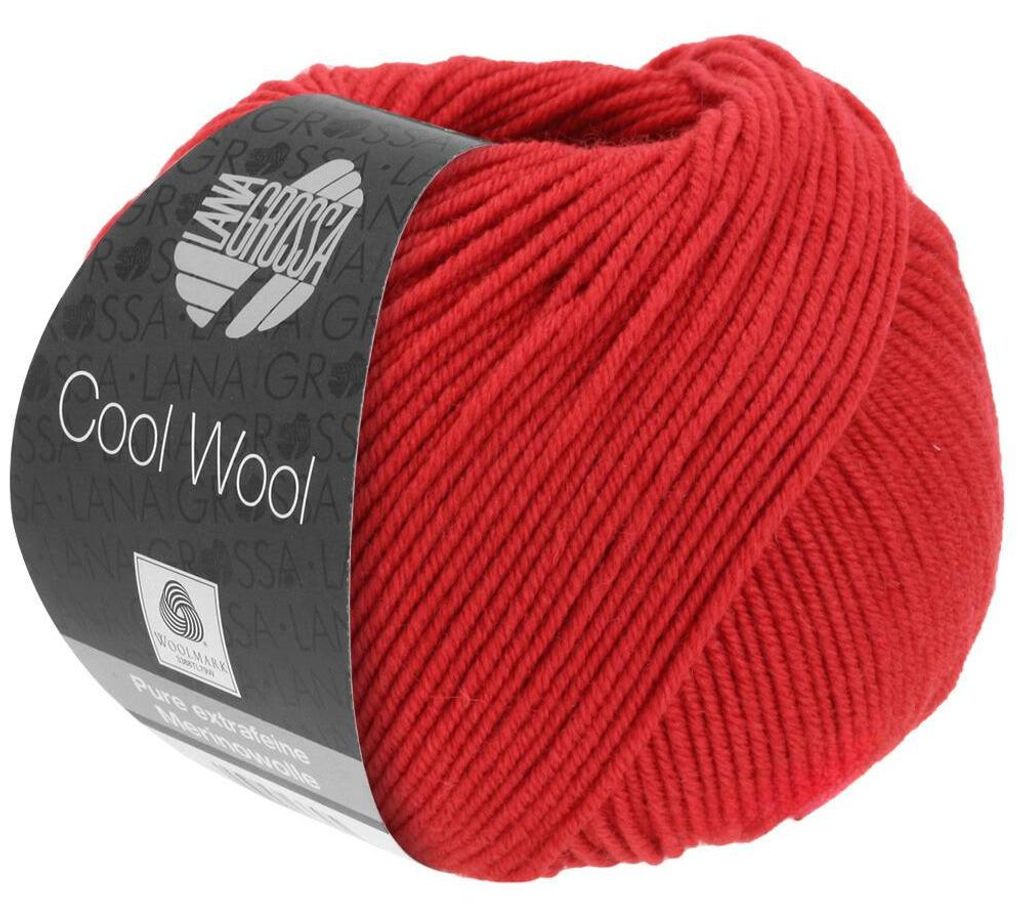 Lana Grossa - Cool Wool 0437 karminrot Produktbild 