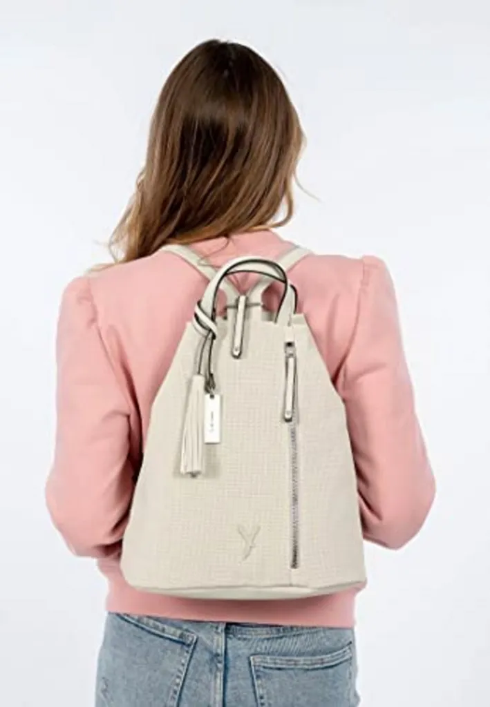 SURI FREY Romy Backpack : Sac à Dos de Loisirs Ecru Style Polyvalent - 5