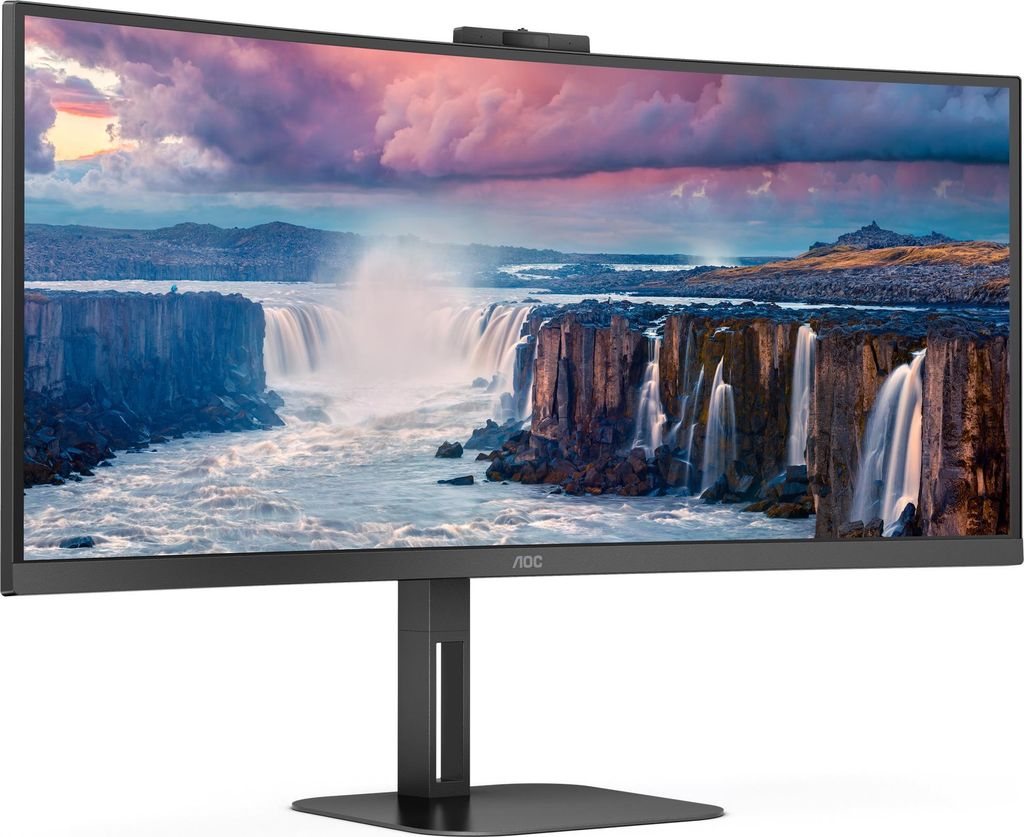 AOC CU34V5CW/BK, LED-Monitor, (WQHD, VA, HDMI, DisplayPort, FreeSync