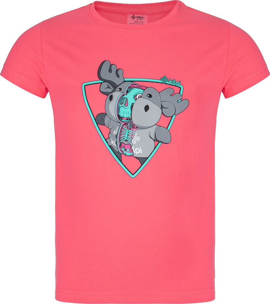 Baumwoll-T-Shirt für Mädchen Kilpi ALBION-JG, ROSA, Größe 110