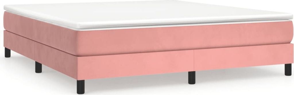 Boxspringbettgestell Rosa 160x200 cm Samt