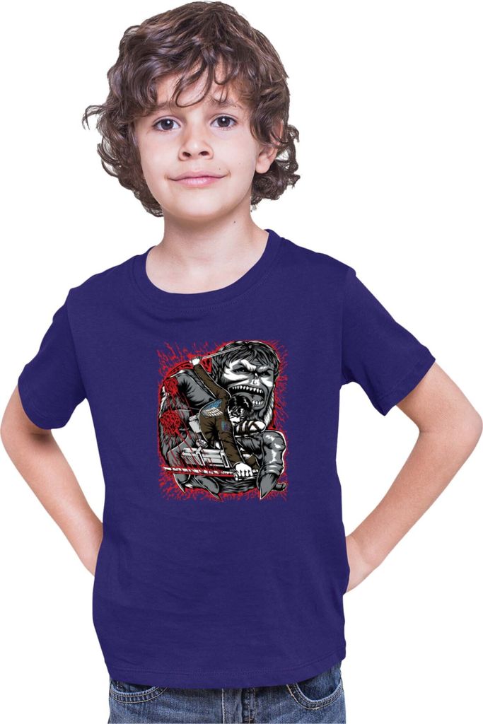 Kinder T-Shirt Japan Anime Manga Attack Anime On Titan Levi Ackerman 08 Levi Titan Pilot, 9-11 Jahr - 140 / Dunkelblau