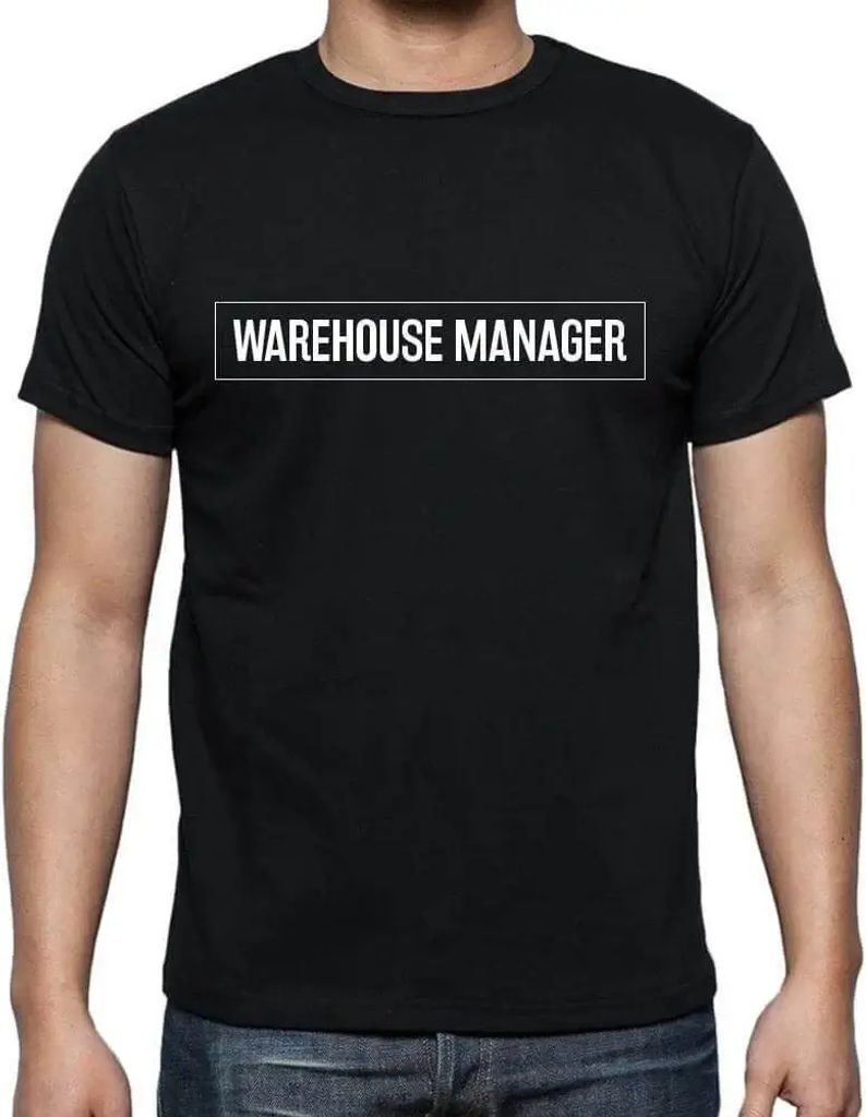 Herren Grafik T-Shirt Beruf des Lagerleiters – Warehouse Manager Occupation – Öko-Verantwortlich Vintage Jahrgang Kurzarm Lustige Druck Geburt...