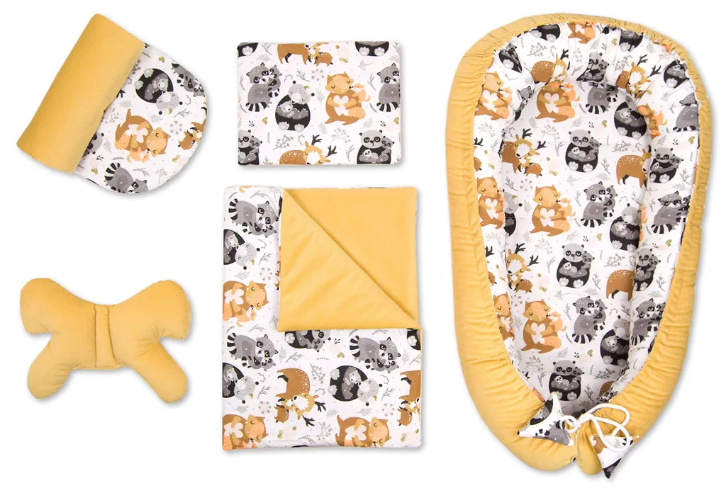 Réducteur de lit bébé anti-stress Ensemble complet 5 pièces PIMKO