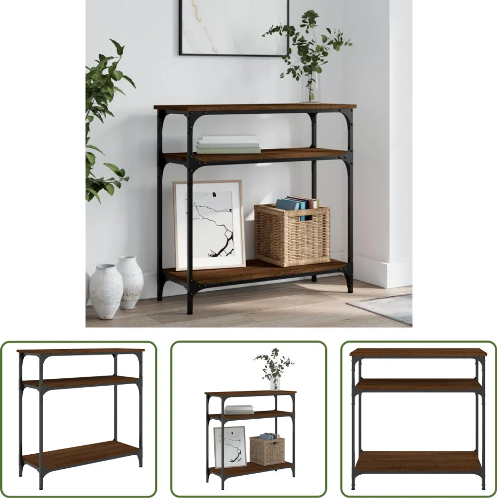 Offerta Tavolo Consolle Rovere Marrone - Mobile Salvaspazio Moderno