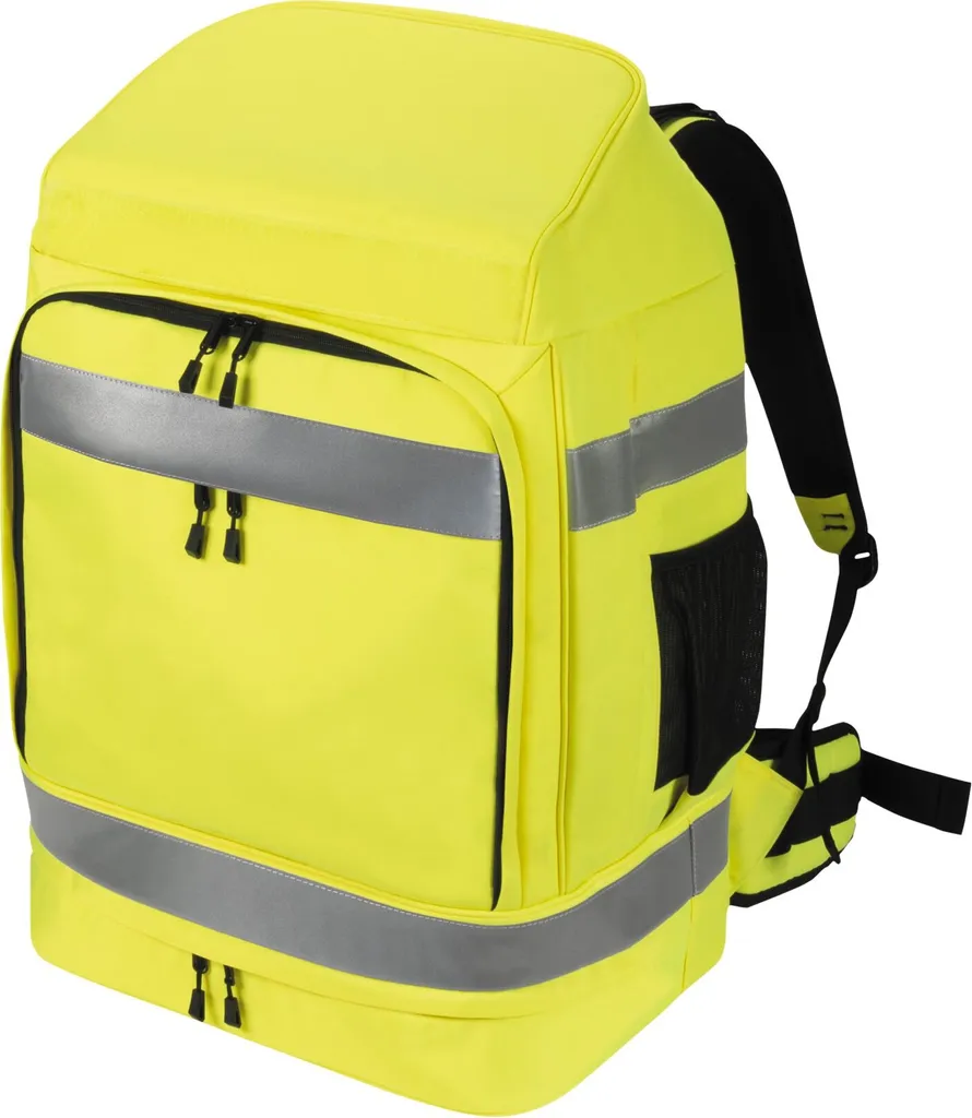 Dicota Sac à dos HI-VIS 65L Jaune - Bagage de Haute Visibilité Normé