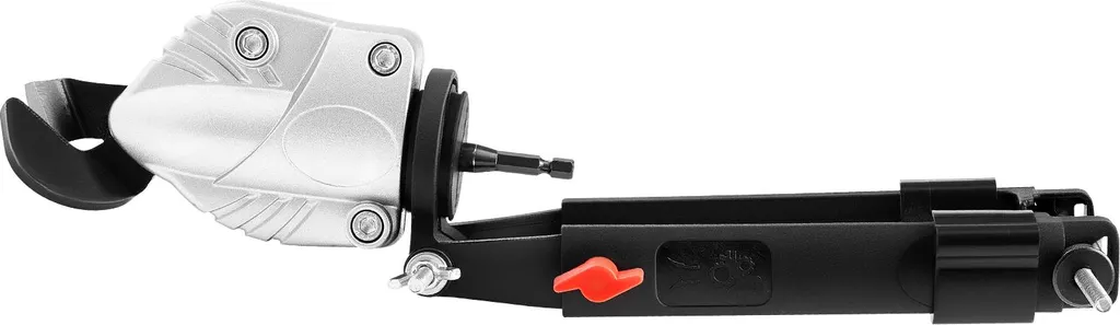 SucceBuy Cesoie elettriche per lamiera, adatte a trapani da 18-20 V, testa rotante a 360°, attacco di taglio per acciaio zincato 18 GA, acciaio inox 20 GA, lamiere di alluminio, plastica e cartone