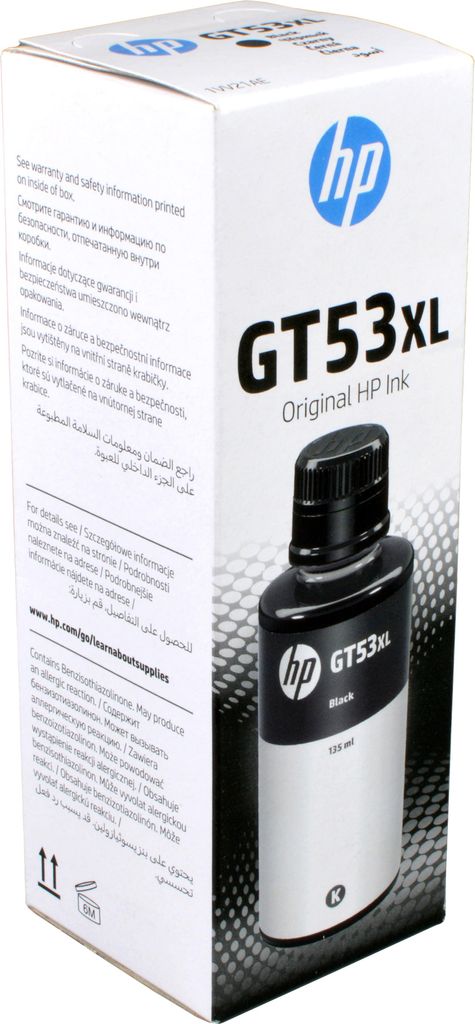 HP GT53XL, Original, Tinte auf Pigmentbasis, Schwarz, HP, Produktbild 