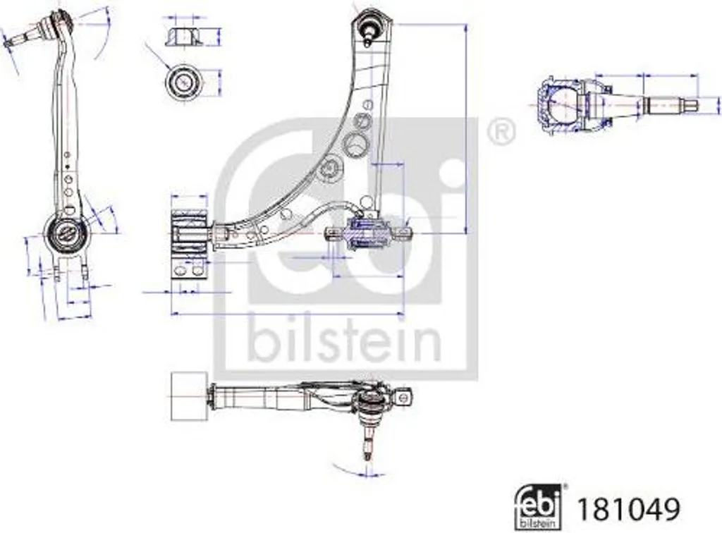 Réparer la suspension Astra K avec le bras FEBI BILSTEIN 181049 OE