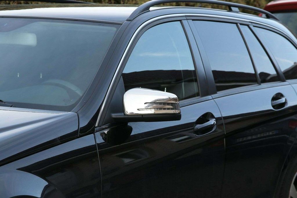 EDELSTAHL SPIEGELKAPPEN CHROM per MERCEDES W212 S212 C207 Immagine del prodotto 