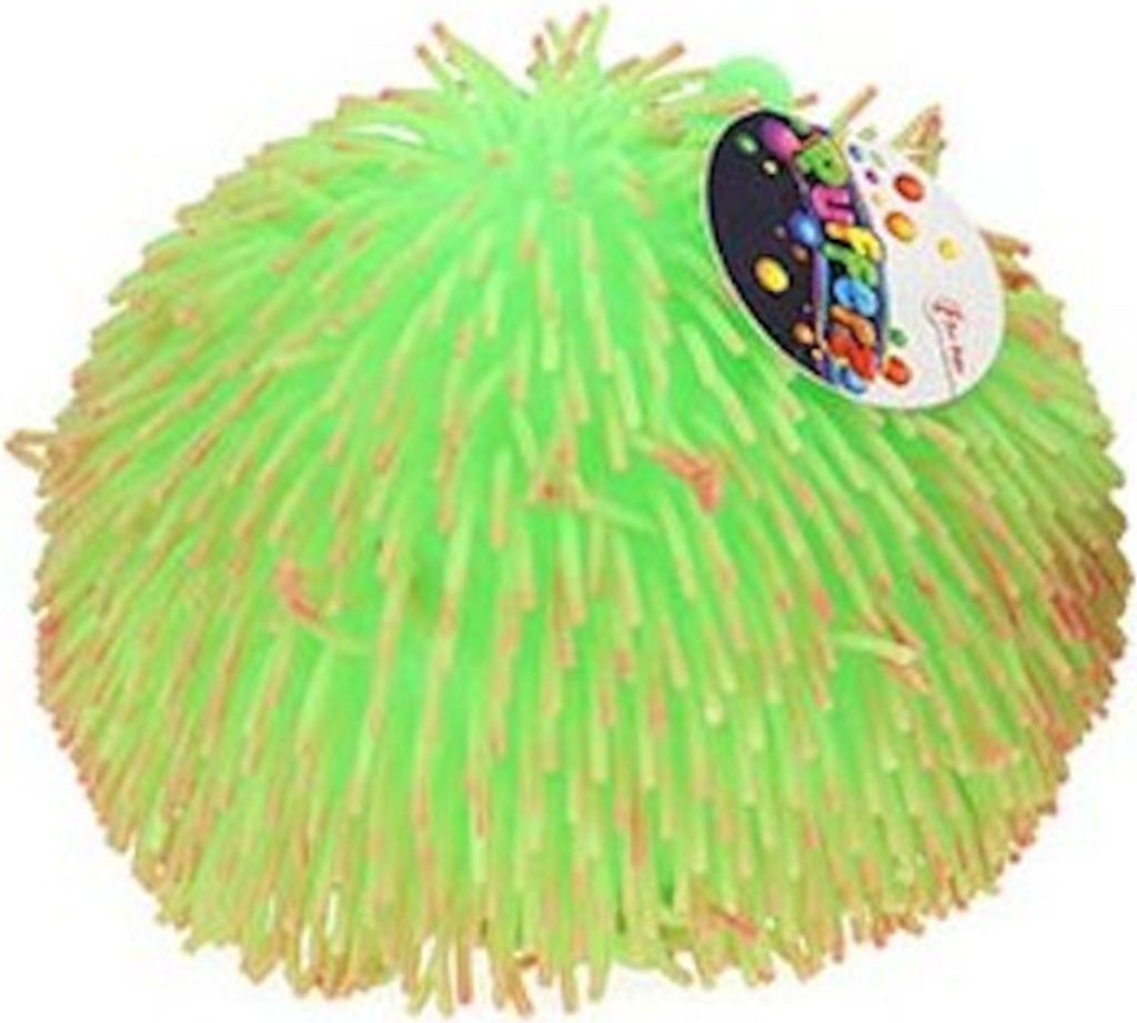 Toi-Toys 51010Z - Knetball - Pufferz Pufferball 2farbig (23cm) Anti-Stressball grün/orange