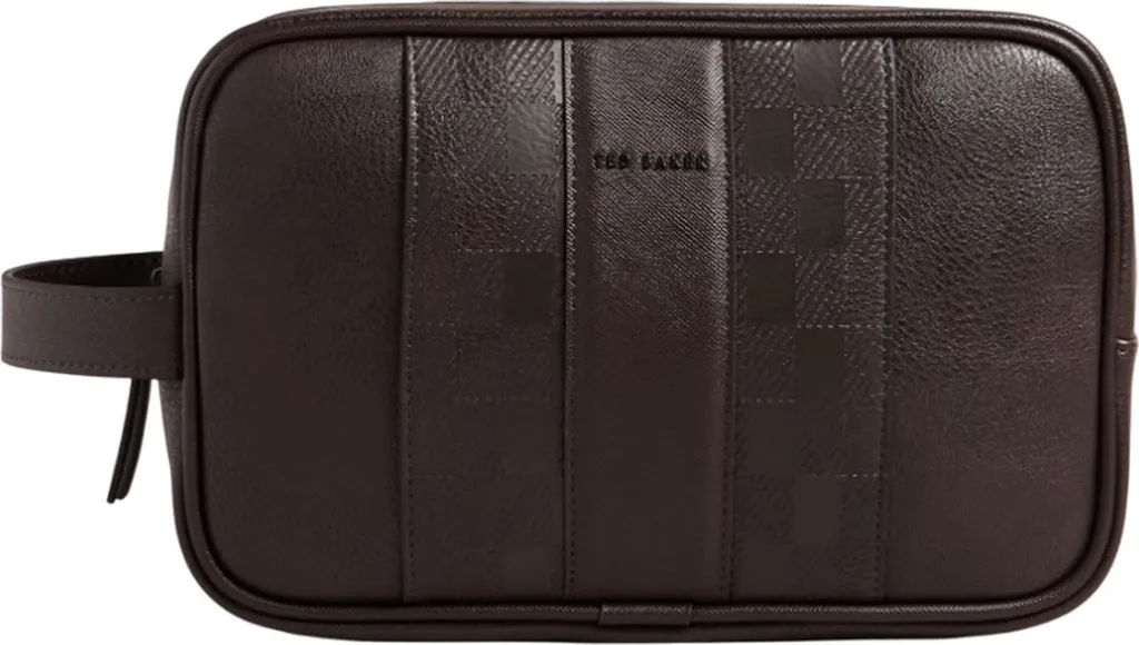 Trousse de toilette Ted Baker Waydee marron en polyuréthane résistant