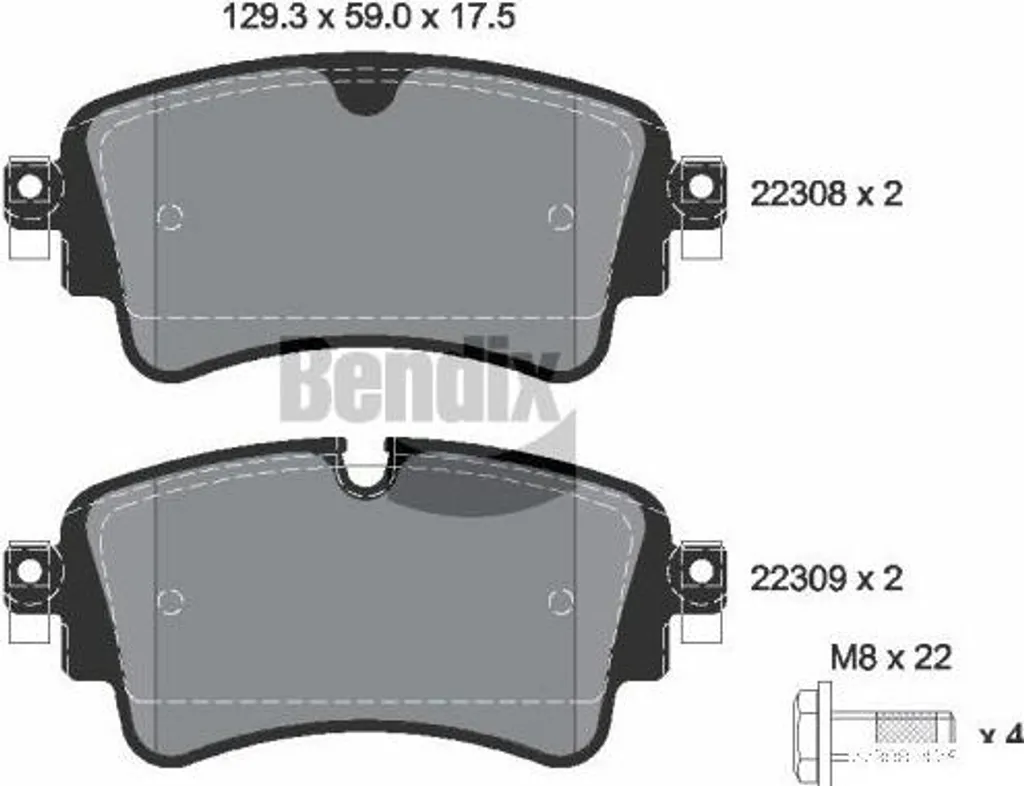 Éliminez les bruits de freinage : Plaquettes BENDIX BPD1217 Audi A4 A6 Q5