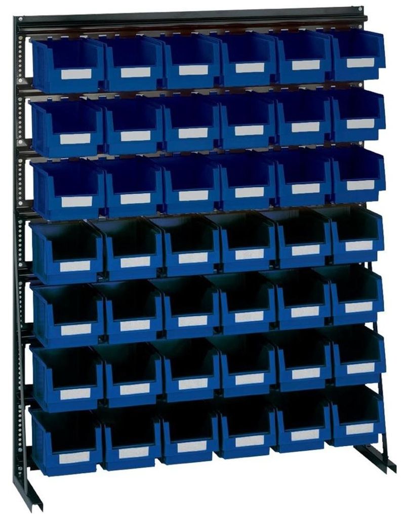 LA-KA-PE Vario-Regal V10D mit 42 PLK-Kästen, blau