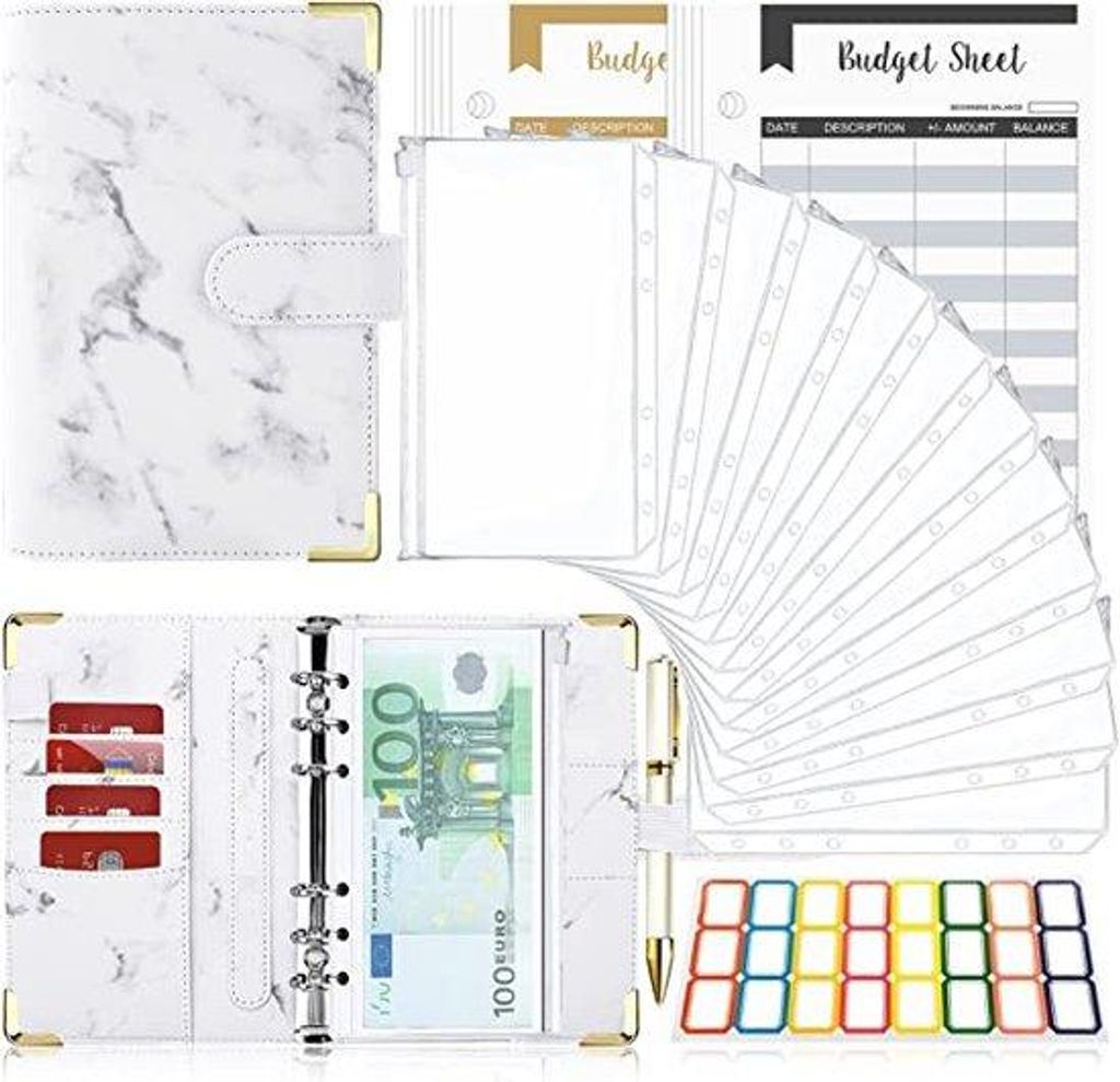 Finanzorganisator - Finanzorganisator, Geldhülsen, Ringbinder, Geldbeutel, Finanzplaner