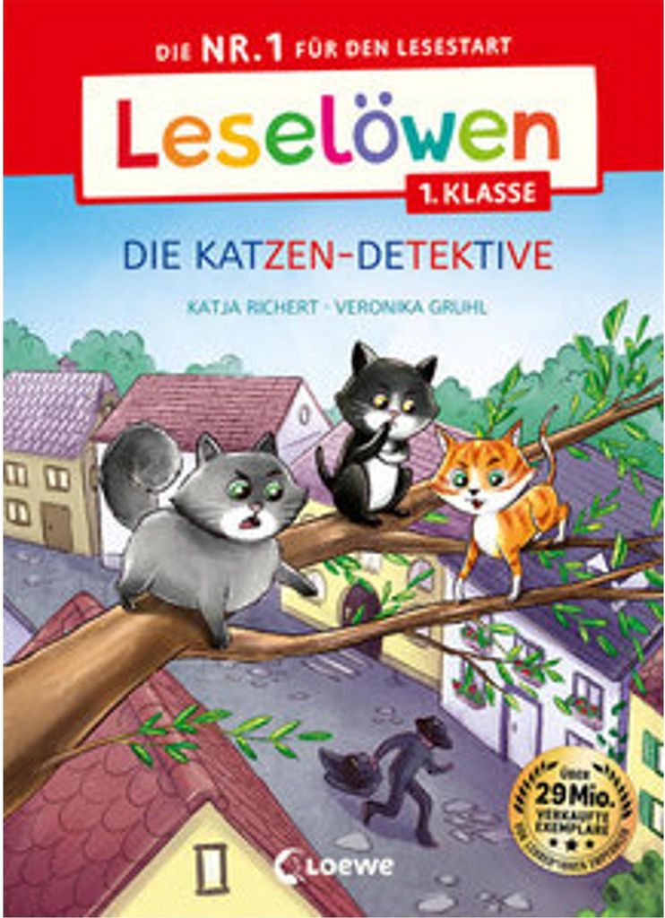 Leselöwen 1. Klasse - Die Katzen-Detektive (Großbuchstabenausgabe)