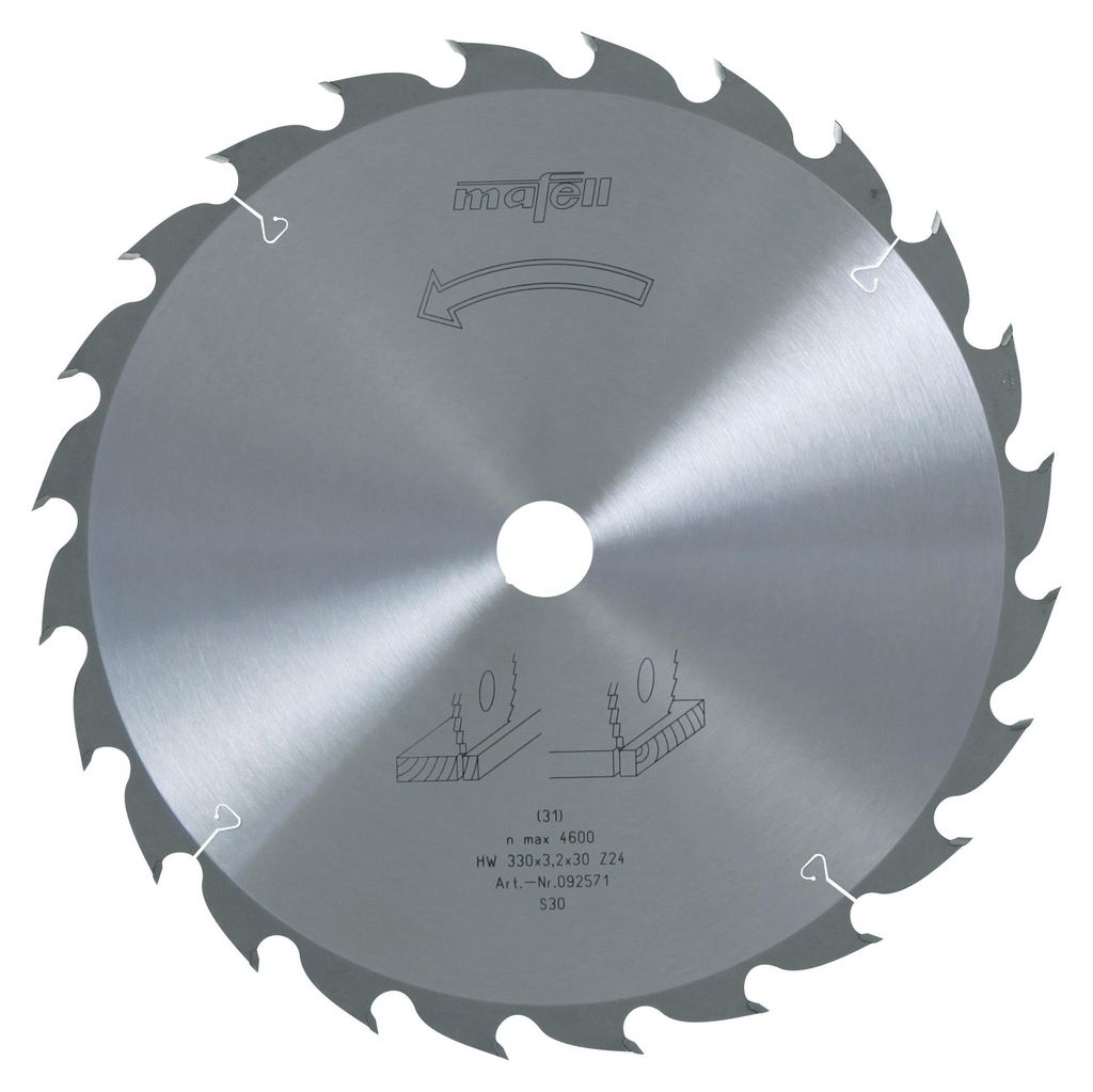 Mafell Sägeblatt-HM 330 x 2,2/3,2 x 30 mm, Z 24, WZ | Immagine del prodotto 
