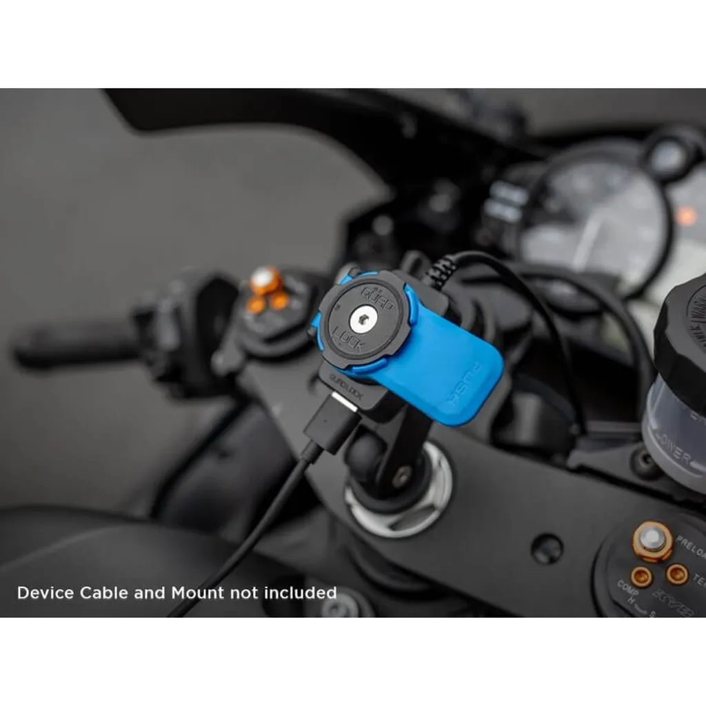 Chargeur USB Moto Quad Lock pour Navigation GPS et Longues Randonnées
