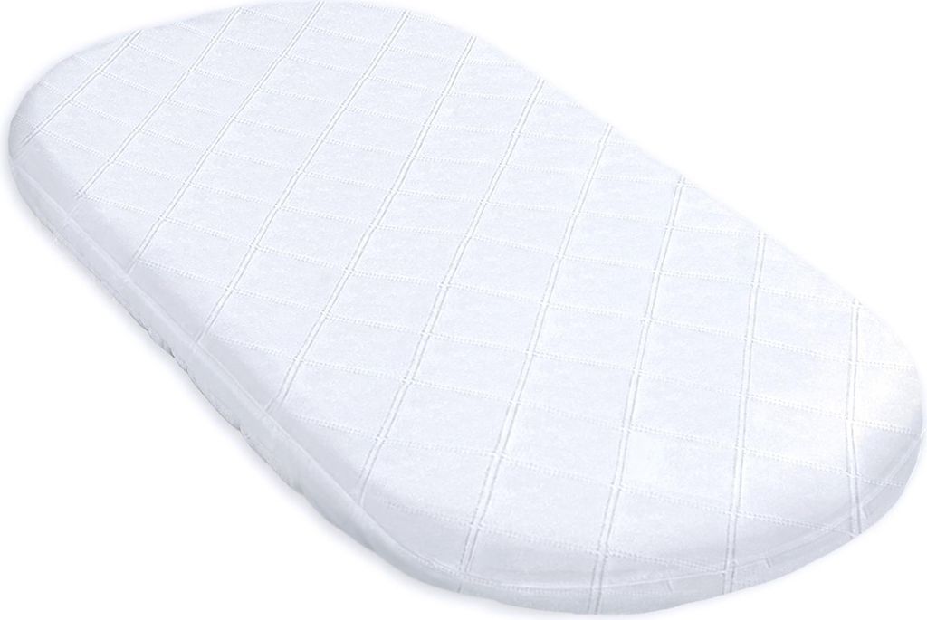Baby Matratze 80x40 cm – Komfortmatratze für Stubenwagen, Beistellbett, Kinderwagen & Reisebett mit Nässeschutz