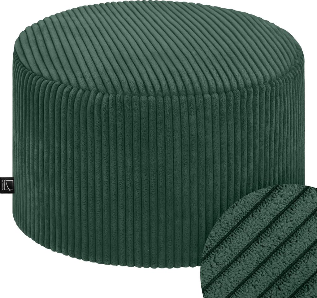 Domarex Sitzpouf rund Ø45x25 cm,Pouf Hocker Wohnzimmer & Produktbild 