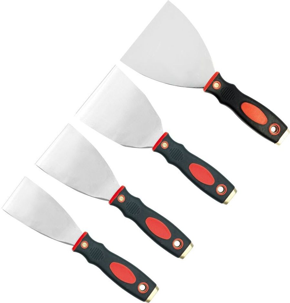 Malerspachtel Fassadenspachtel Edelstahl Flächenspachtel Füllspachtel 2K-Griff antihaft beschichtet, Breite:80mm