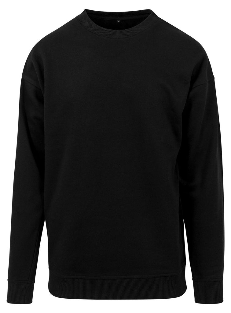 Build Your Brand - Sweatshirt Rundhalsausschnitt für Herren/Damen Uni LT2164 (XS) (Schwarz)