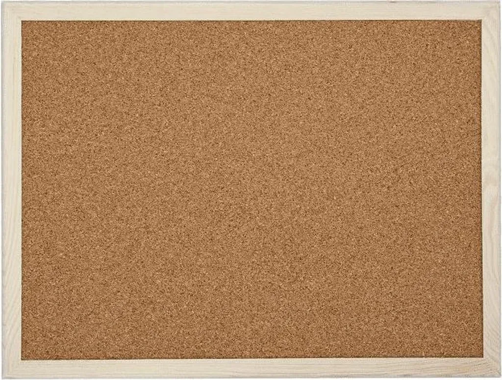 Bacheca in Sughero con Cornice in Legno Naturale | Prezzo Online