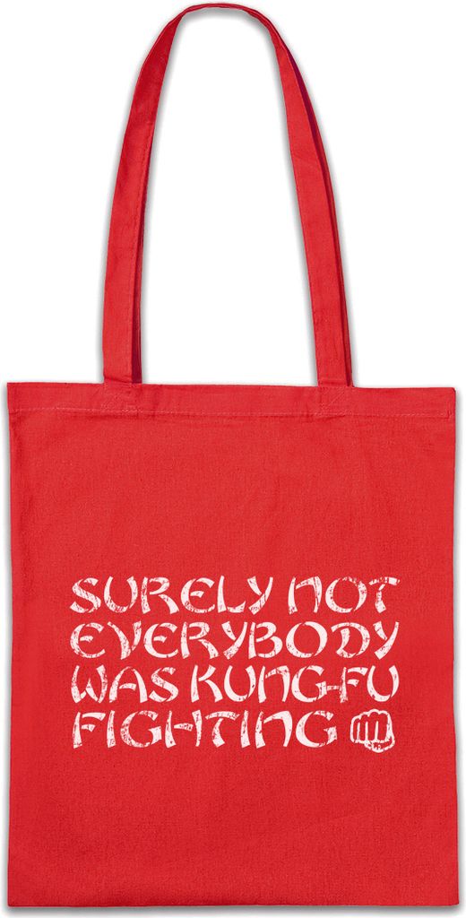 Urban Backwoods Kung-Fu Fighting, Stofftasche, Farbe: Rot
