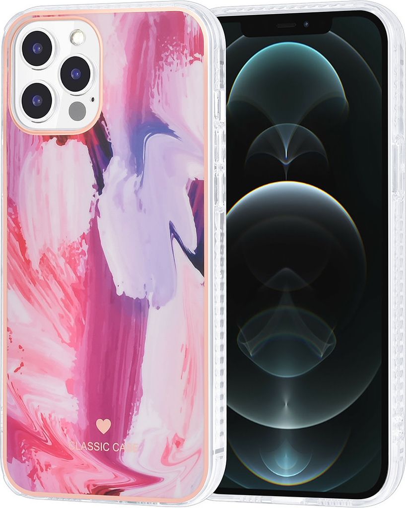 UNIQ Classic Case iPhone 12 Pro Max TPU Back Cover - Graffiti Pink