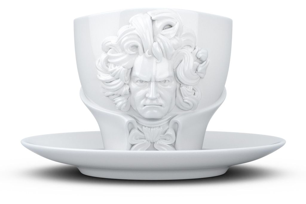 FiftyEight - TALENT Tasse Ludwig van Beethoven, weiß Produktbild 