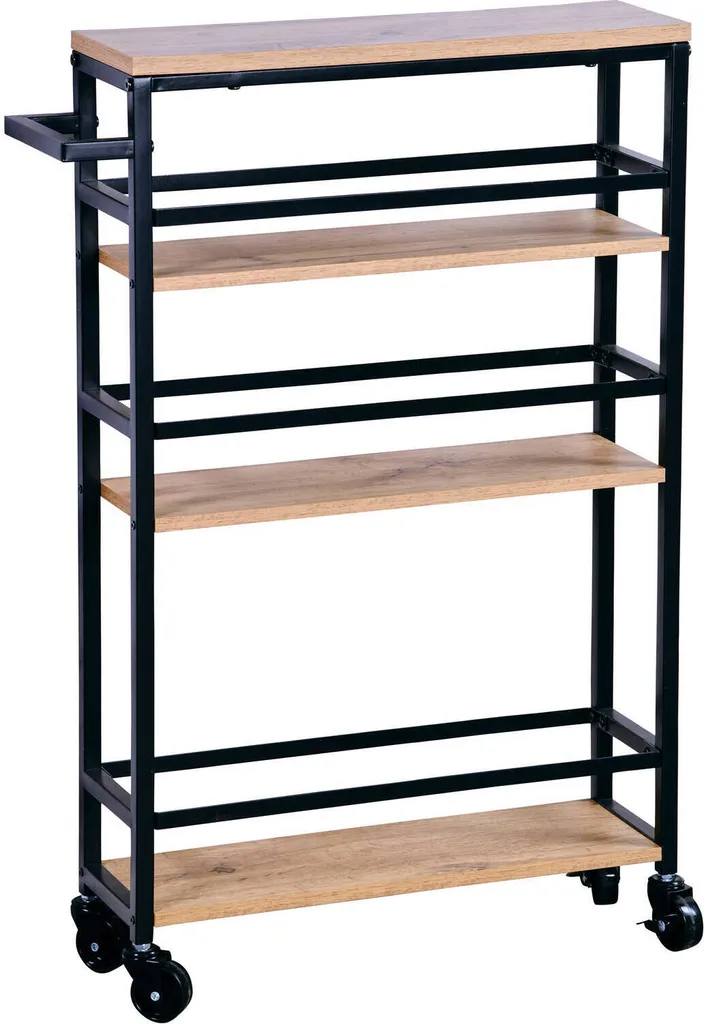 Meuble de rangement étroit pour cuisine - Chariot à niche coulissant