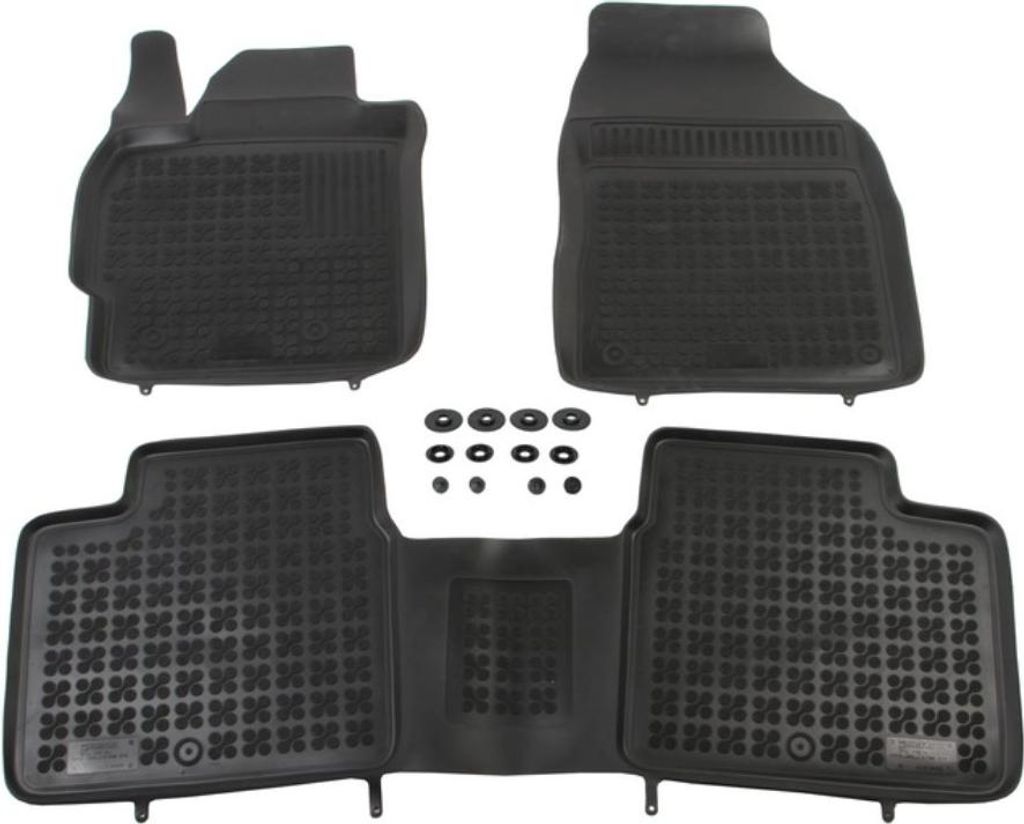 REZAW PLAST Fußmatten Set Gummi für TOYOTA Corolla Limousine (E18, ZRE1) Vorne+Hinten