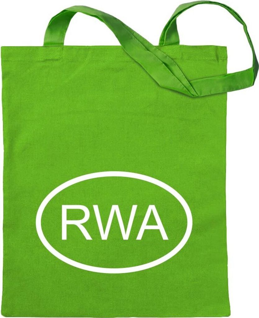 Kiwistar - Baumwolltasche - hellgrün - Ruanda RWA - Turnbeutel Fun Rucksack Sport Beutel Gymsack Ziehgurt