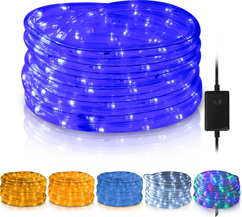 Hengda Corda Luminosa Blu 10M 240 LED - Ottimo Rapporto Qualità/Prezzo