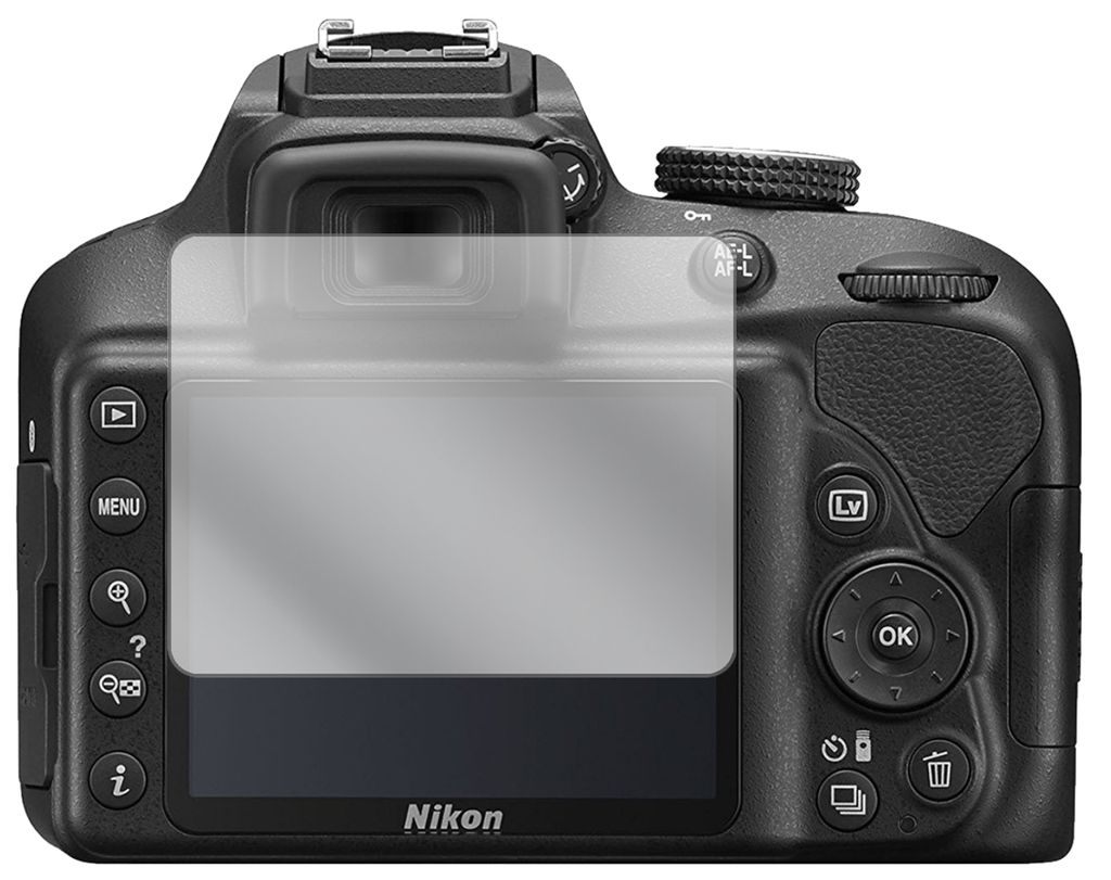 6x Nikon D3500 Schutzfolie klar Displayschutzfolie Folie Display Schutz dipos 
