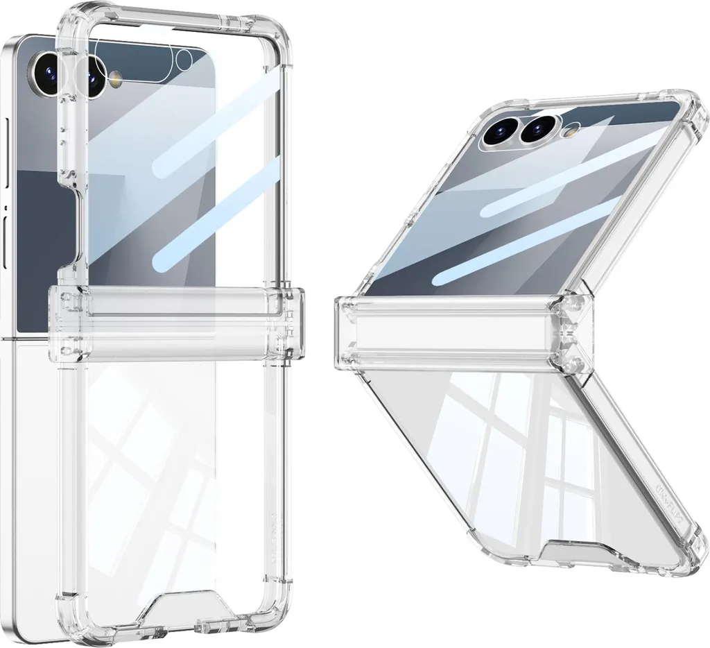Custodia Elegante per Samsung Z Flip 7 Trasparente Anti-Shock