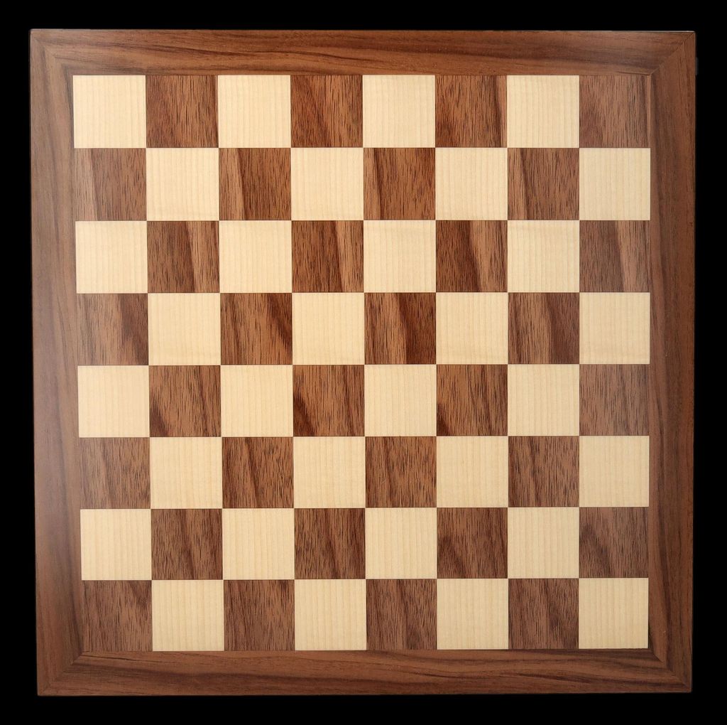 Edle Schachbrett Box aus Walnuss- und Ahornholz - Spielfiguren Aufbewahrung, Geschenk