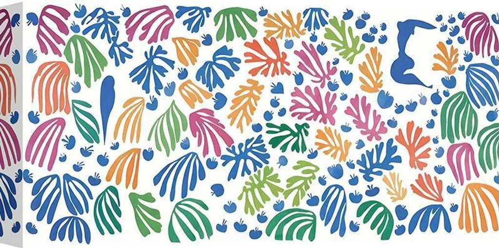Stampa d'arte su tela, Henri Matisse - Il pappagallo e la sirena, 1952 - 70x35 cm