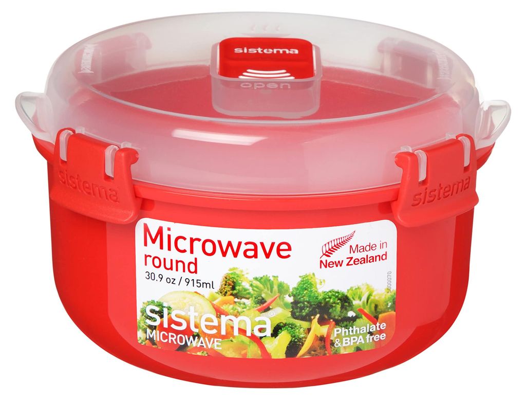 Sistema Mikrowellendose ROUND 915 ml rot Produktbild 