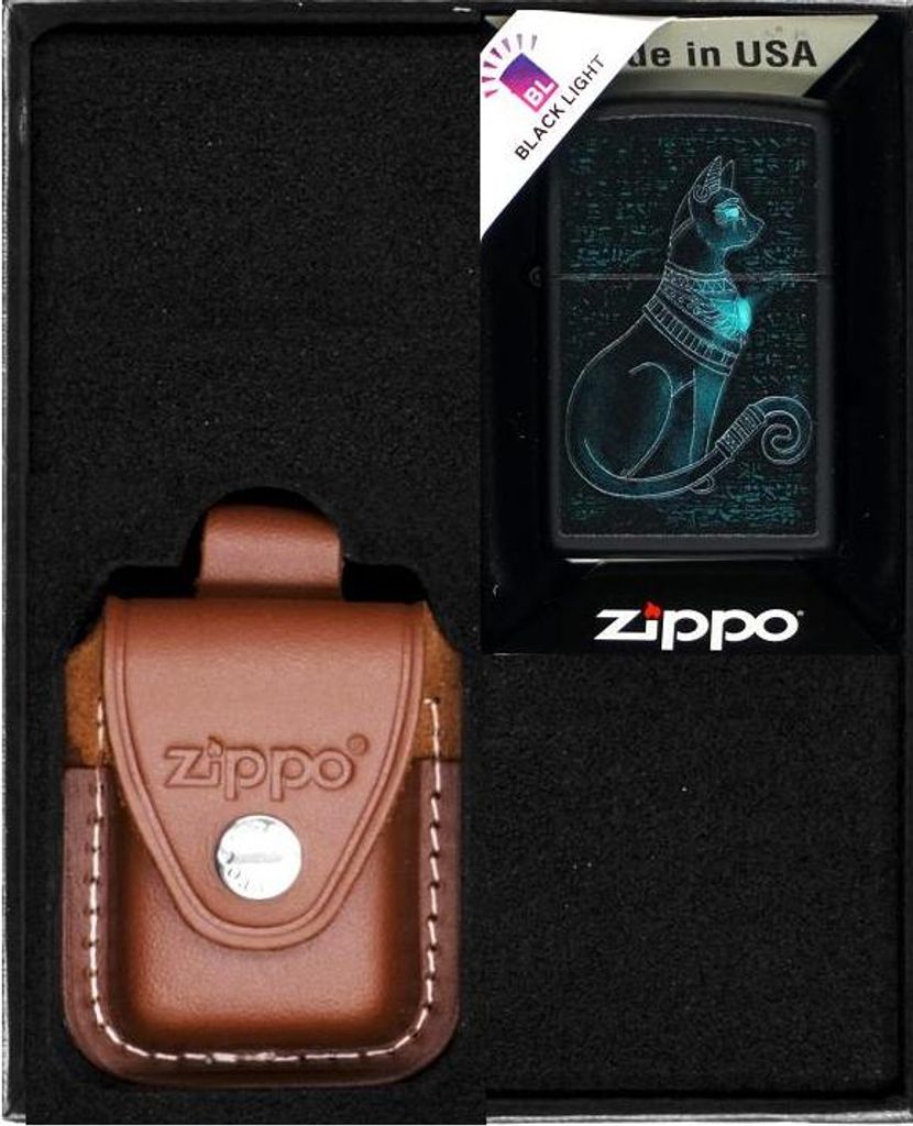 ZIPPO Feuerzeug SPIRITUAL CAT DESIGN Geschenkset Nr. 2 Produktbild 