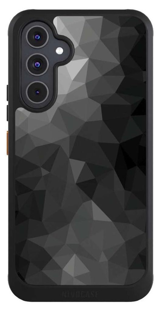 NIVOCASE Hülle für Samsung Galaxy A54 5G Handyhülle NIVOcore Case Schwarz Mosaik Muster Tarnmuster
